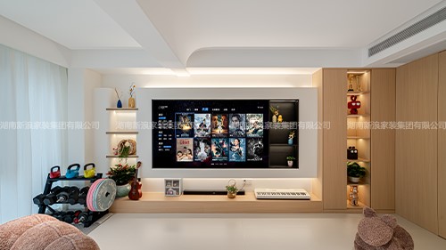 原木奶油风完工实景案例|长沙全屋整装