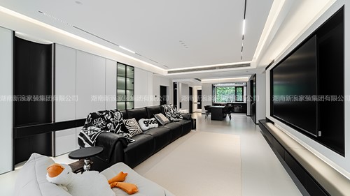 现代黑白灰 构建现代极简之家|长沙全屋整装