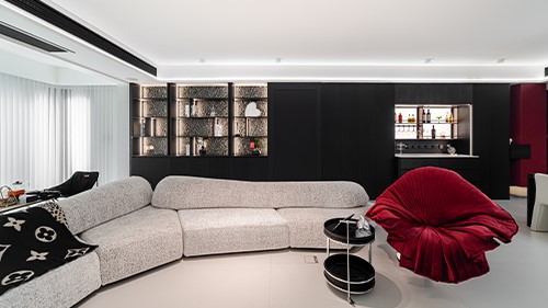 148㎡黑白极简风 高级感直接焊在墙上|长沙全屋整装